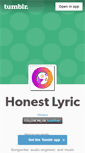 Mobile Screenshot of honestlyric.tumblr.com