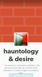 Mobile Screenshot of hauntology.tumblr.com