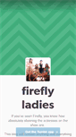 Mobile Screenshot of fireflyladies.tumblr.com