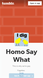 Mobile Screenshot of homosaywhat.tumblr.com