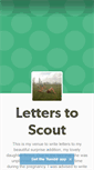 Mobile Screenshot of letterstoscout.tumblr.com