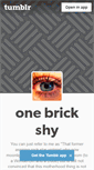 Mobile Screenshot of onebrickshy.tumblr.com