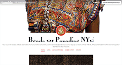 Desktop Screenshot of beadsofparadisenyc.tumblr.com