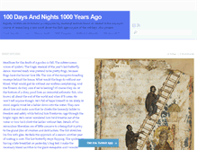 Tablet Screenshot of 100daysandnights.tumblr.com