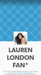 Mobile Screenshot of laurenlondonfan.tumblr.com