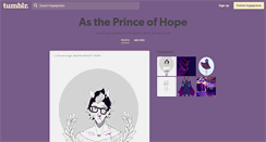 Desktop Screenshot of hopeprince.tumblr.com