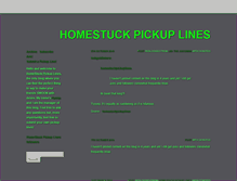 Tablet Screenshot of homestuckpickuplines.tumblr.com
