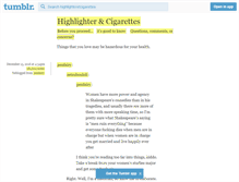 Tablet Screenshot of highlighteretcigarettes.tumblr.com