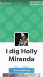 Mobile Screenshot of idighollymiranda.tumblr.com