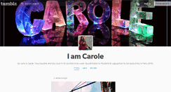 Desktop Screenshot of carole29.tumblr.com