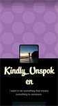 Mobile Screenshot of kindlyunspoken23.tumblr.com