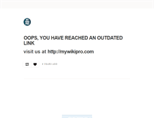 Tablet Screenshot of mywikipro.tumblr.com
