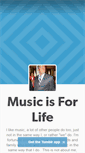 Mobile Screenshot of musicisforlife.tumblr.com