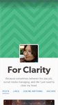 Mobile Screenshot of forclarity.tumblr.com