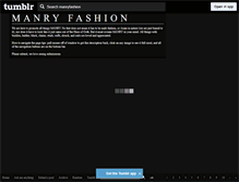 Tablet Screenshot of manryfashion.tumblr.com