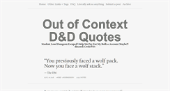 Desktop Screenshot of outofcontextdnd.tumblr.com
