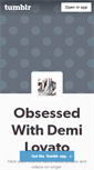 Mobile Screenshot of obsessedwithdemi.tumblr.com