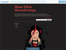 Tablet Screenshot of musehick.tumblr.com