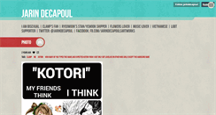 Desktop Screenshot of jarindecapoul.tumblr.com