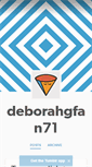 Mobile Screenshot of deborahgfan71.tumblr.com