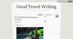 Desktop Screenshot of goodtravelwriting.tumblr.com