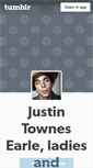 Mobile Screenshot of justintownesearle.tumblr.com