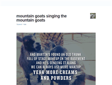 Tablet Screenshot of mountaingoatssingmountaingoats.tumblr.com