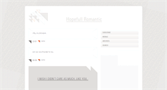 Desktop Screenshot of hopefullromantic.tumblr.com