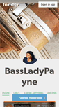 Mobile Screenshot of bassladypayne.tumblr.com