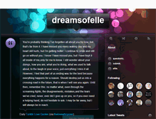 Tablet Screenshot of dreamsofelle.tumblr.com
