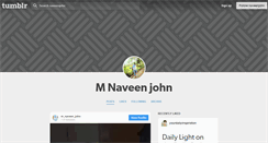 Desktop Screenshot of naveenjohn.tumblr.com