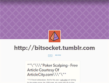 Tablet Screenshot of bitsocket.tumblr.com