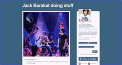 Desktop Screenshot of jackbarakatdoingstuff.tumblr.com