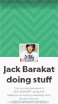 Mobile Screenshot of jackbarakatdoingstuff.tumblr.com