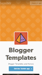 Mobile Screenshot of bloggertemplates.tumblr.com