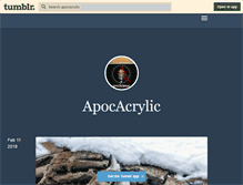 Tablet Screenshot of apocacrylic.tumblr.com