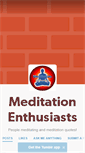 Mobile Screenshot of meditationenthusiasts.tumblr.com