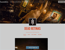 Tablet Screenshot of deadretinas.tumblr.com