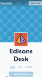 Mobile Screenshot of edisonsdesk.tumblr.com