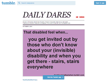 Tablet Screenshot of dailydares.tumblr.com