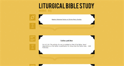 Desktop Screenshot of liturgicalbiblestudy.tumblr.com