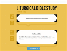 Tablet Screenshot of liturgicalbiblestudy.tumblr.com