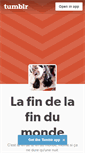 Mobile Screenshot of lafindelafindumonde.tumblr.com