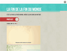 Tablet Screenshot of lafindelafindumonde.tumblr.com
