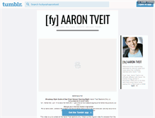 Tablet Screenshot of fuckyeahaarontveit.tumblr.com