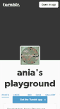 Mobile Screenshot of aniasplayground.tumblr.com