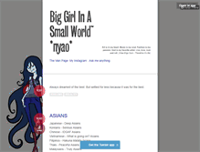 Tablet Screenshot of biggirlinasmallworld.tumblr.com