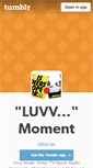 Mobile Screenshot of luvvmoment.tumblr.com