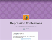 Tablet Screenshot of depressionconfessions.tumblr.com