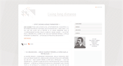 Desktop Screenshot of livinglongdistance.tumblr.com